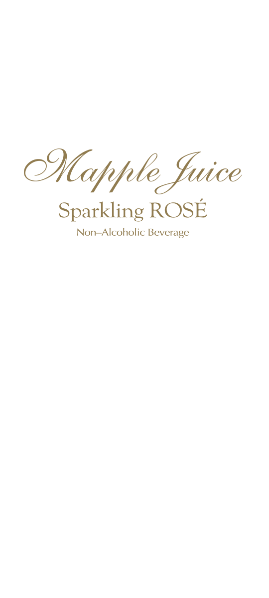 Mapple Juice Sparkling ROSE Non-Alcoholic Beverage | 宝石のような輝きバラのような華やかさグラスに注がれた瞬間から誰をも魅了する 最高級ノンアルコール スパークリングロゼ