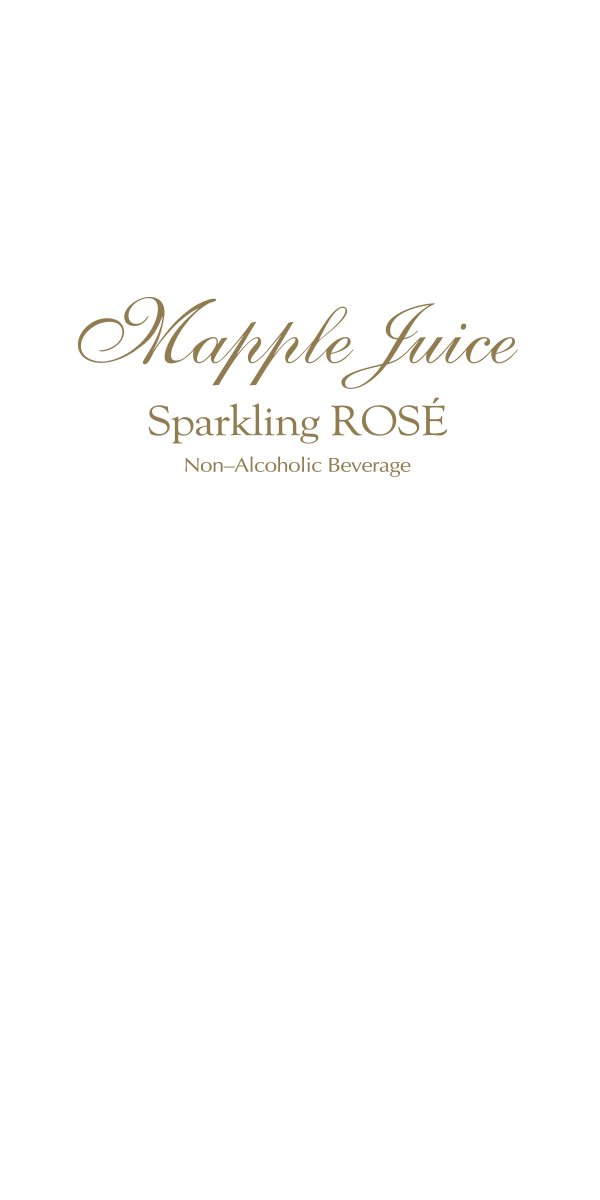 Mapple Juice Sparkling ROSE Non-Alcoholic Beverage | Like sparkling jewelry, like gorgeous roses, best quality non-alcoholic Sparkling ROSÉ is shining. The moment Sparking ROSÉ is poured into the glass, anyone will be instantly charmed.